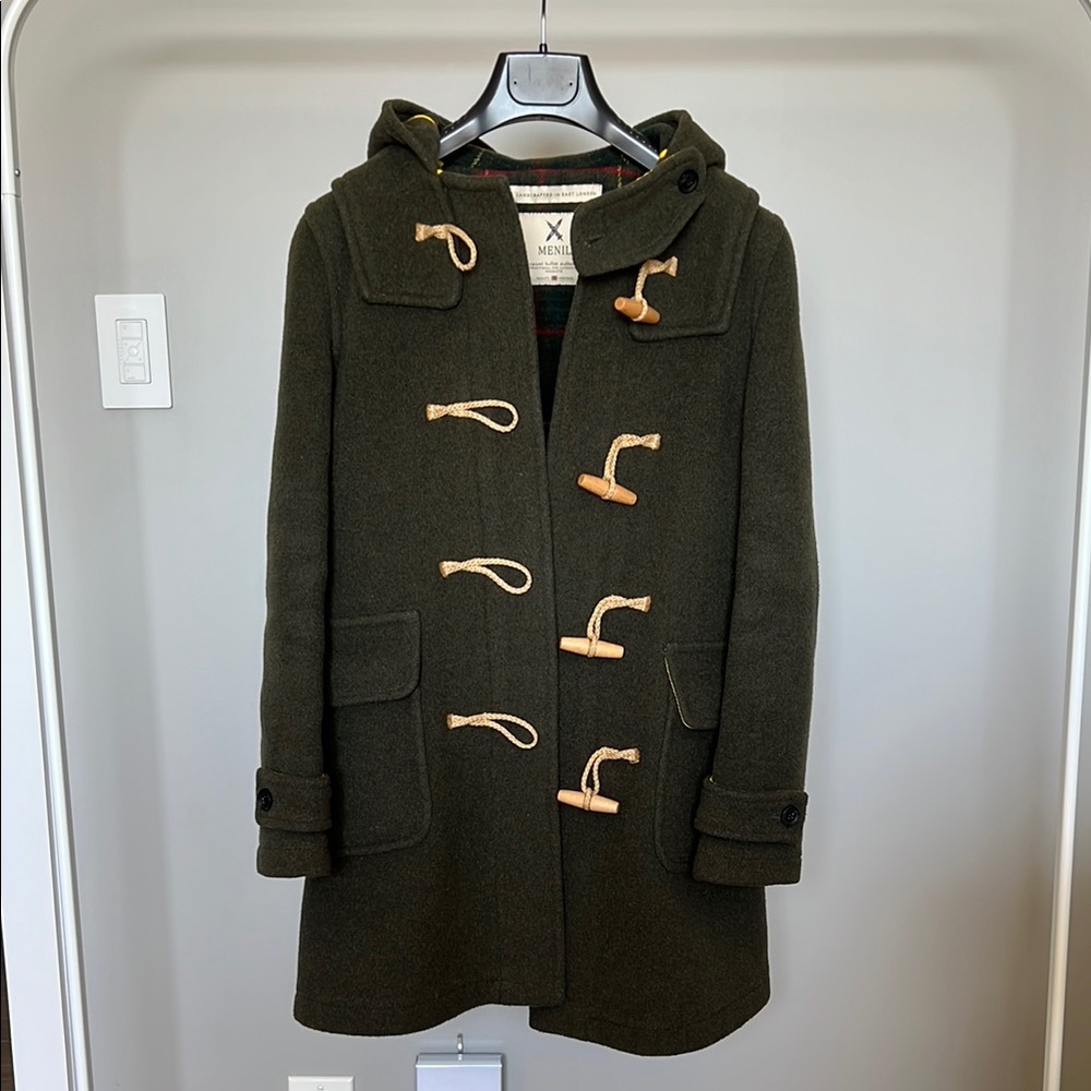 Olive Green Toggle Coat